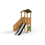 Logo Modern Nature playhouse with slide