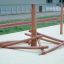 Atakama wooden climbing structure for playground balance and coordination skills.