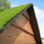 Wooden playhouse with grass roof - Nature Playhouse Grass Roof.