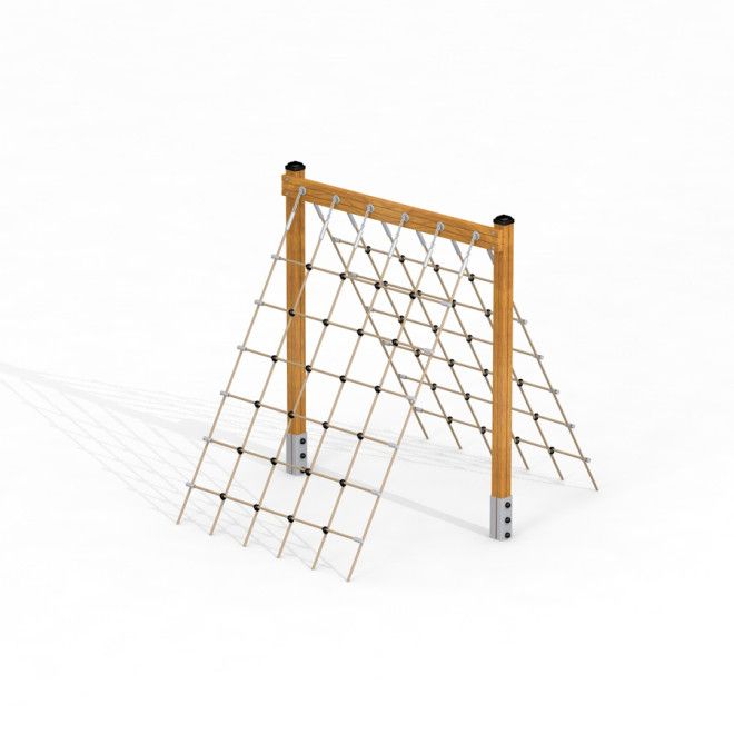V-shape Net wooden playhouse, Climbing, Playground equipment