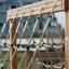 V-shape Net wooden playhouse for children