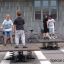 Children playing on Spring Plate playground equipment.