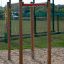Horizontal Ladder wooden ladder in playground