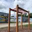 Horizontal Ladder wooden ladder in playground