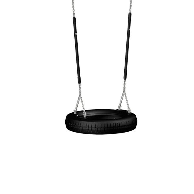 Tire Seat PAH Free, black tire swing for playgrounds.