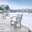 Modern outdoor Kyoto Sofa HPL by the riverside.