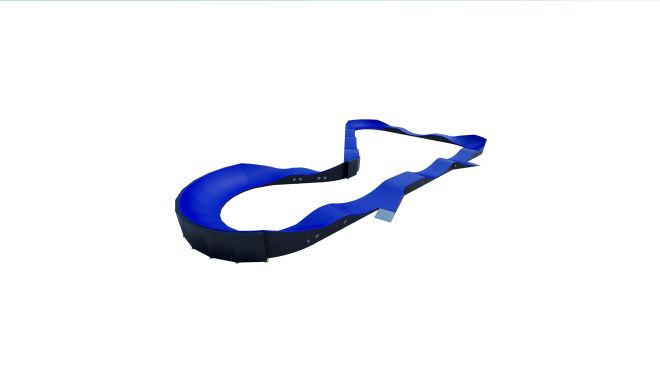 Modular Pumptrack III blue bike track.