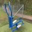 Outdoor blue Cross Trainer equipment in a park.
